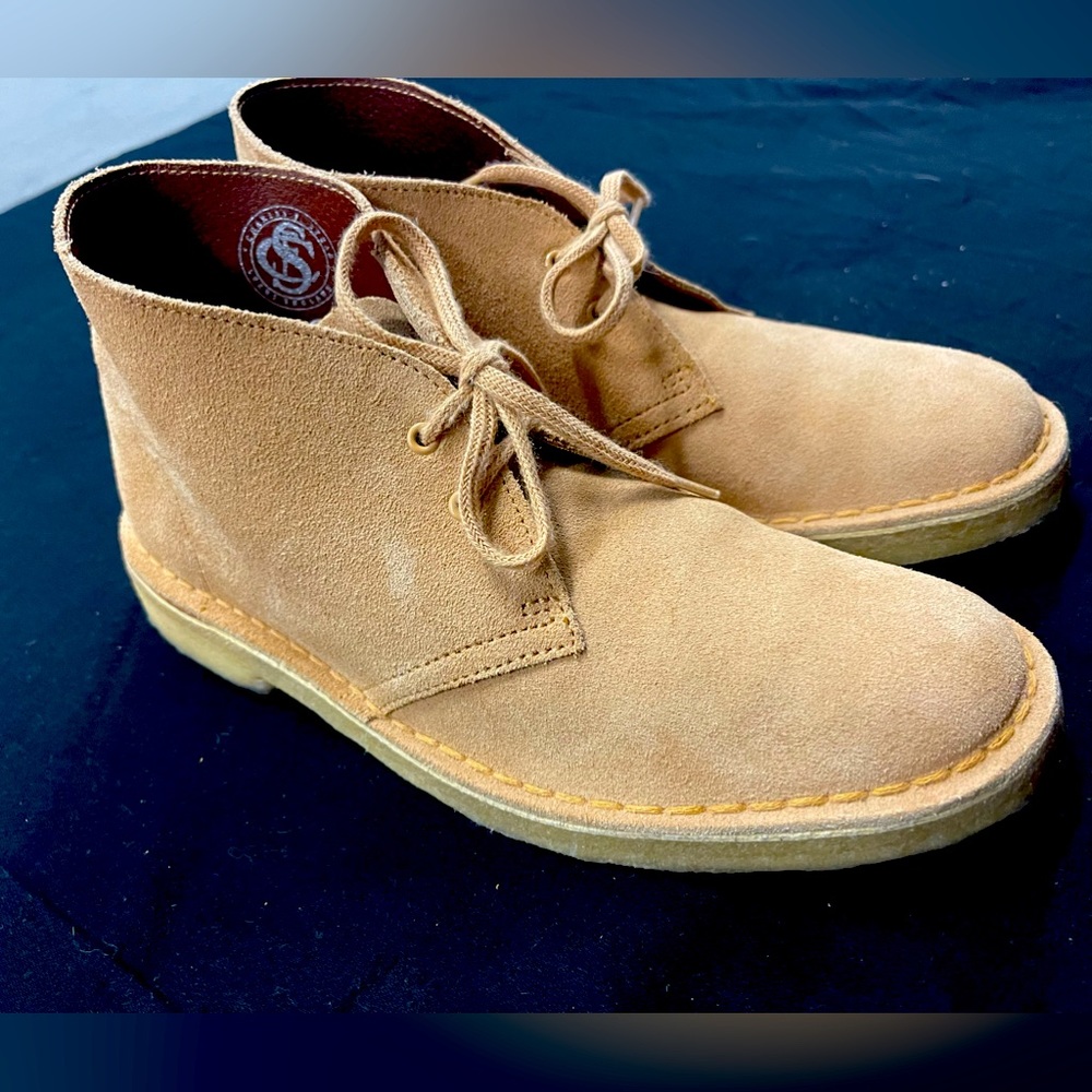 Clarks Desert Boot Dark Sand Suede 8 1/2